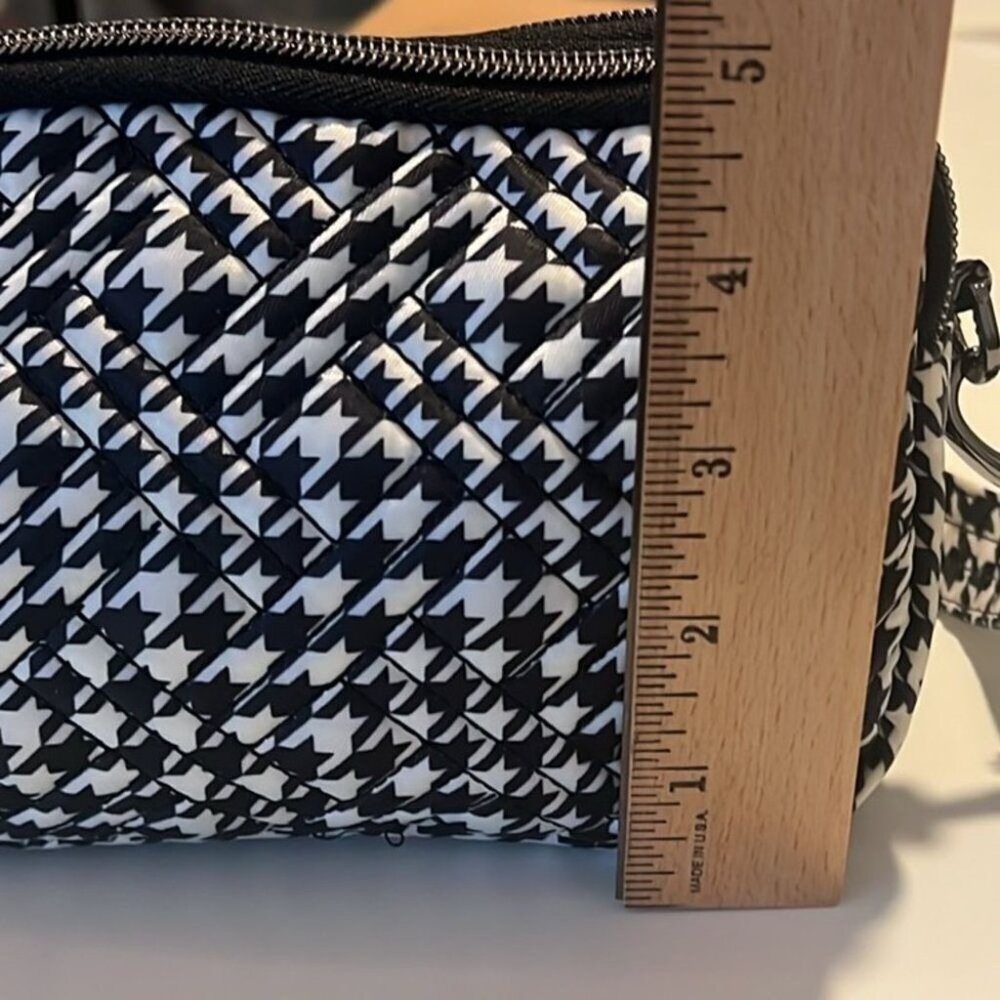 Lug Black and White RFID Convertible Coupe XL Crossbody Belt Bag - Picture 12 of 14